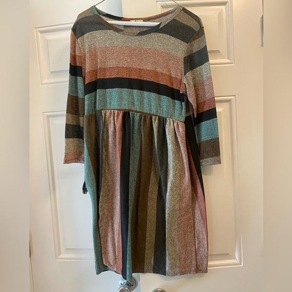 Egy Dresses & Skirts - Women’s Striped Multicolor Dress
